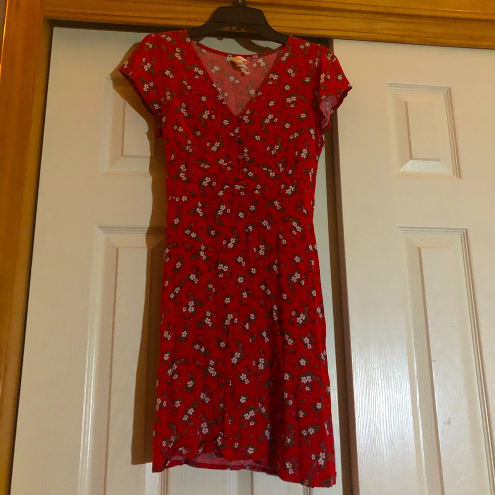 Floral Red Dress (Aéropostal)